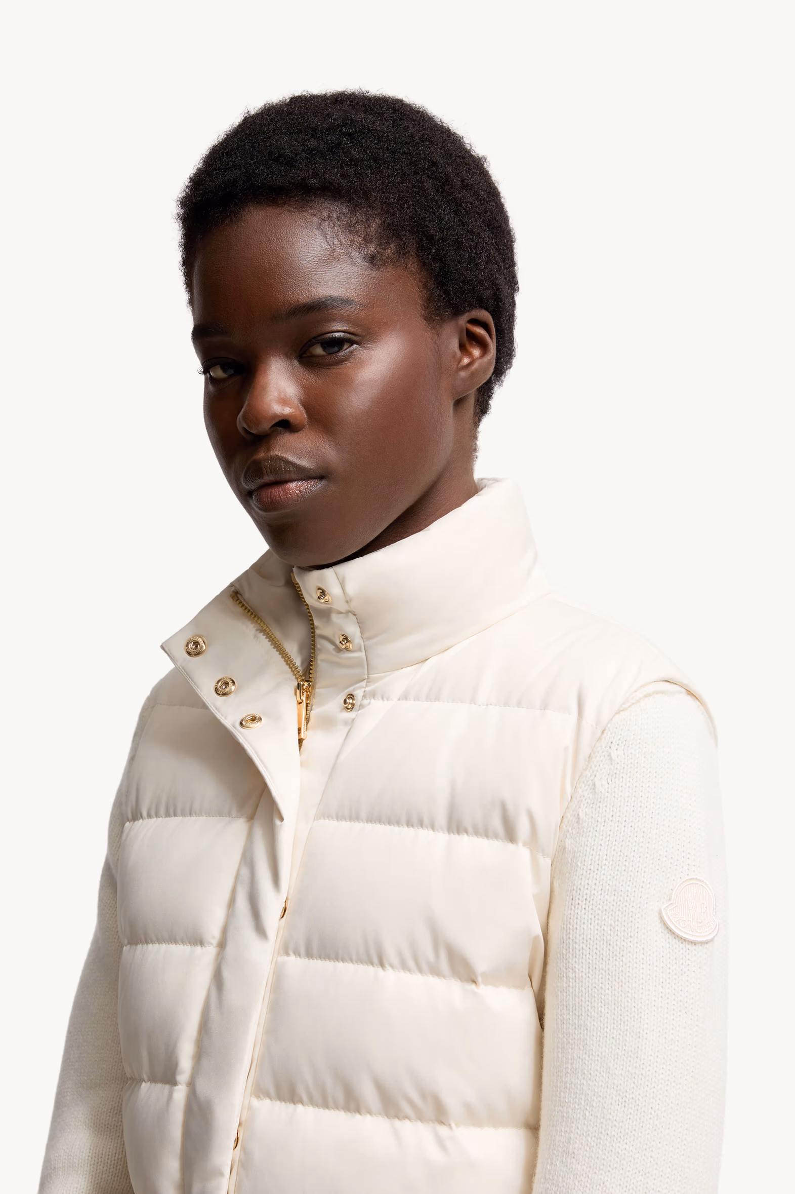 Besset Down Vest Women White Ivory Moncler 4